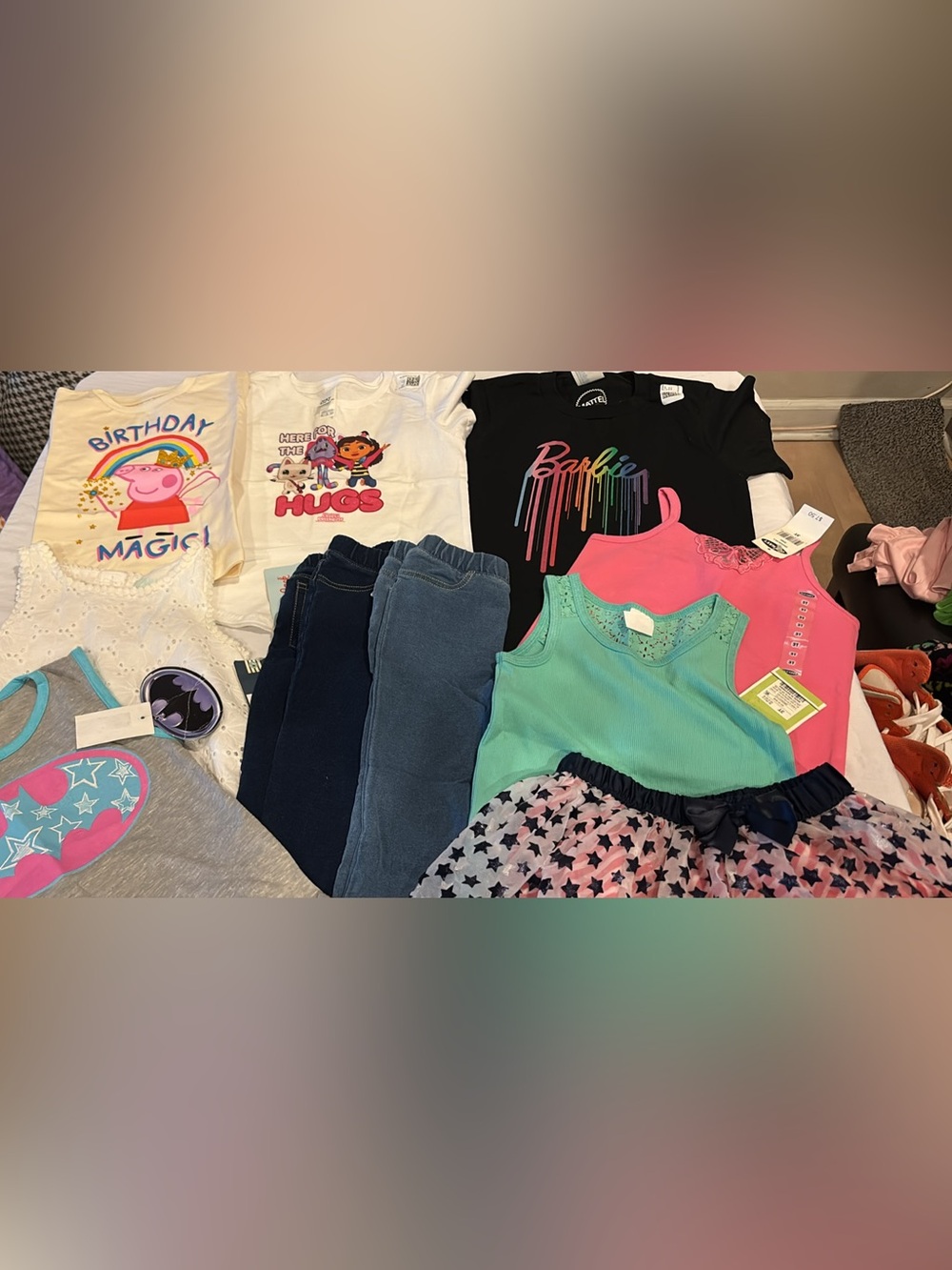 Girls Mixed Tops & Bottoms Bundle - Bright Multi Colors